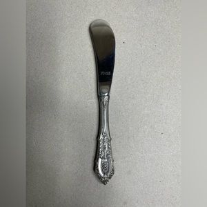 Rose Point Sterling Handle 1934 Paddle Butter Spreader  6 1/4 Wallace Silver